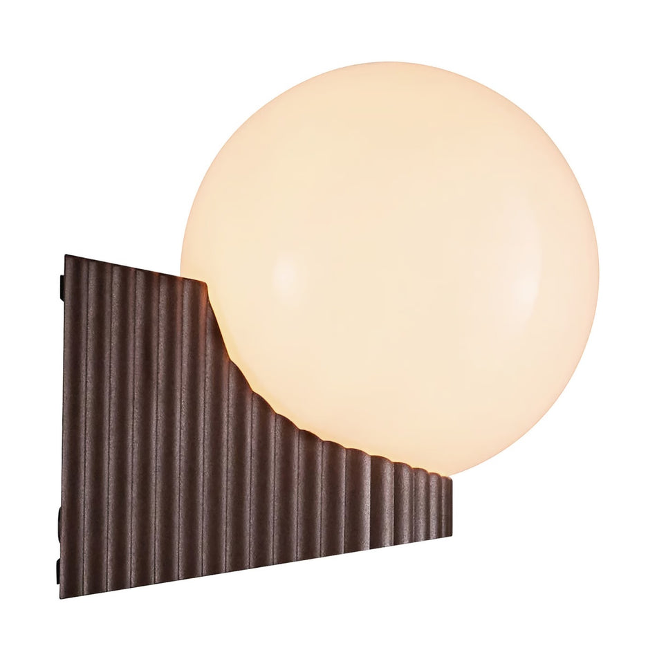 Hayley Outdoor Wall light Brown metallic exterior lamp