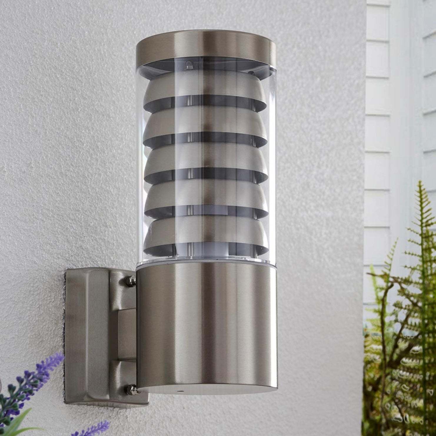 Tango IP44 Stainless steel outdoor wall light/ exterior lamp