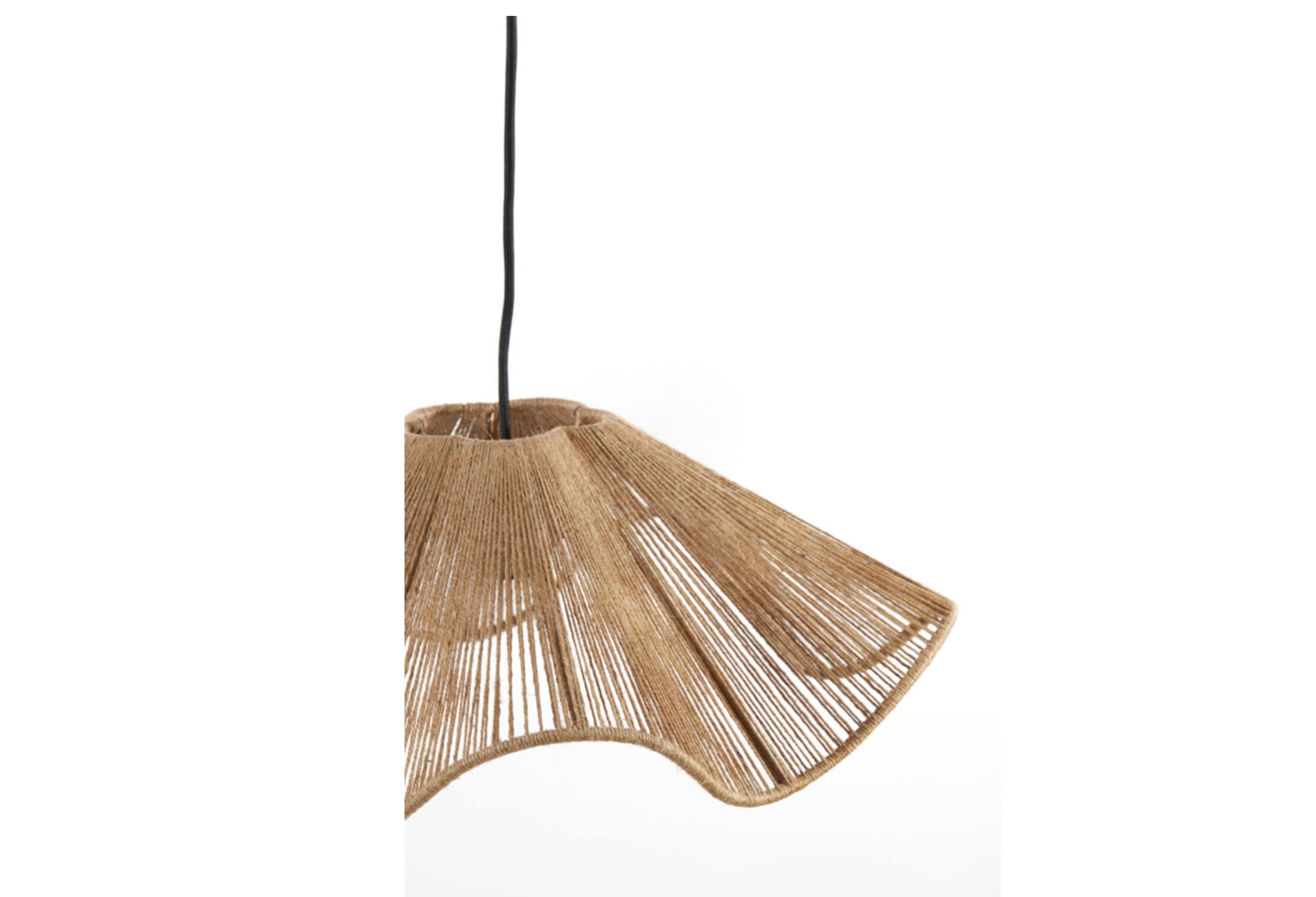 Hanging lamp Ø48x19 cm FODARA jute natural