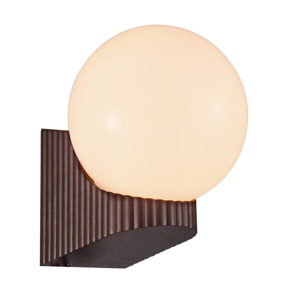 Hayley Outdoor Wall light Brown metallic exterior lamp