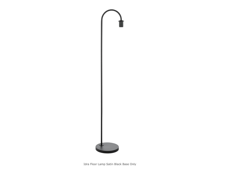 Idra Floor Lamp Satin Black Base Only