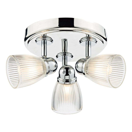 Cedric Bathroom 3 Light Spotlight Polished Chrome Glass IP44