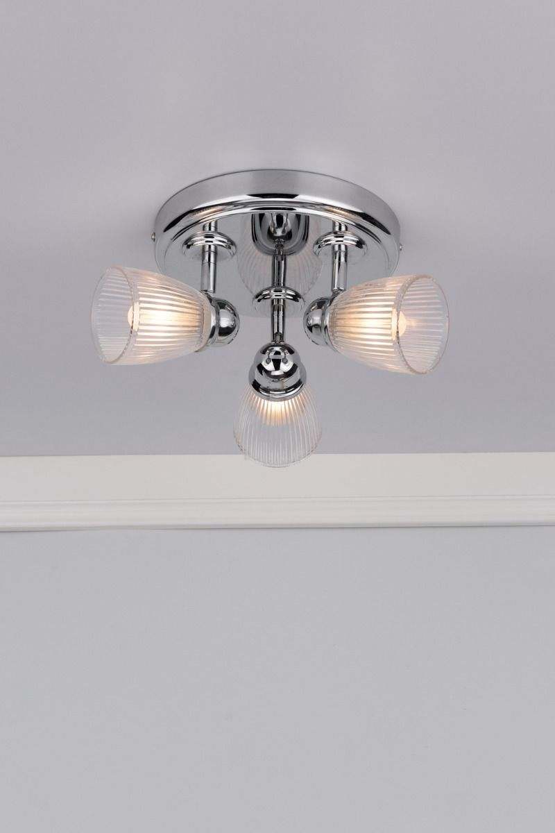 Cedric Bathroom 3 Light Spotlight Polished Chrome Glass IP44