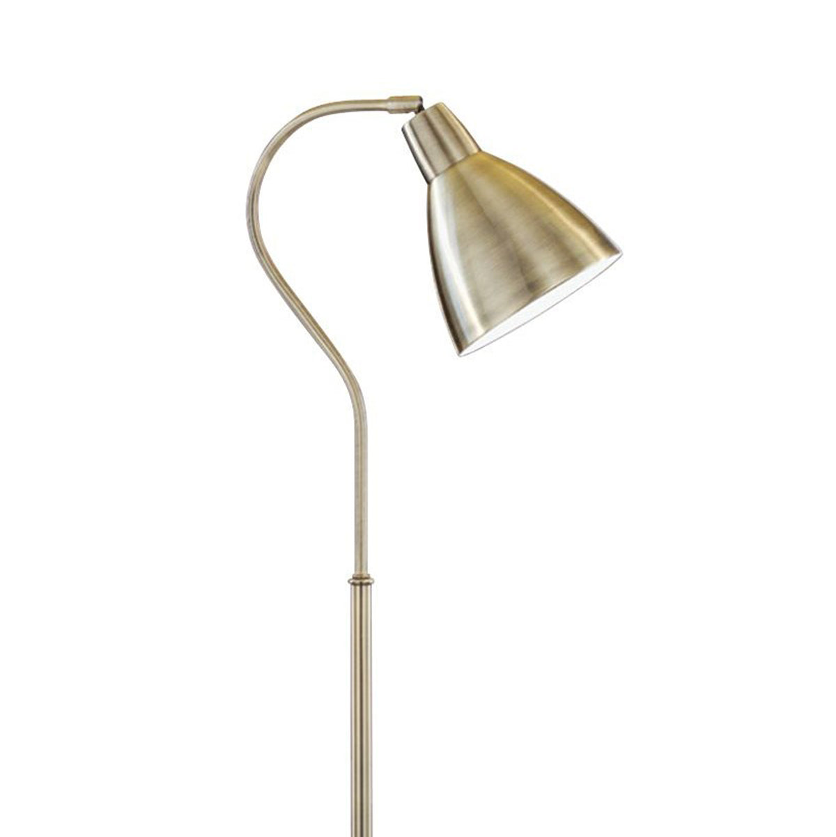 Adjustable Floor Lamp - Antique Brass - 1Xe27