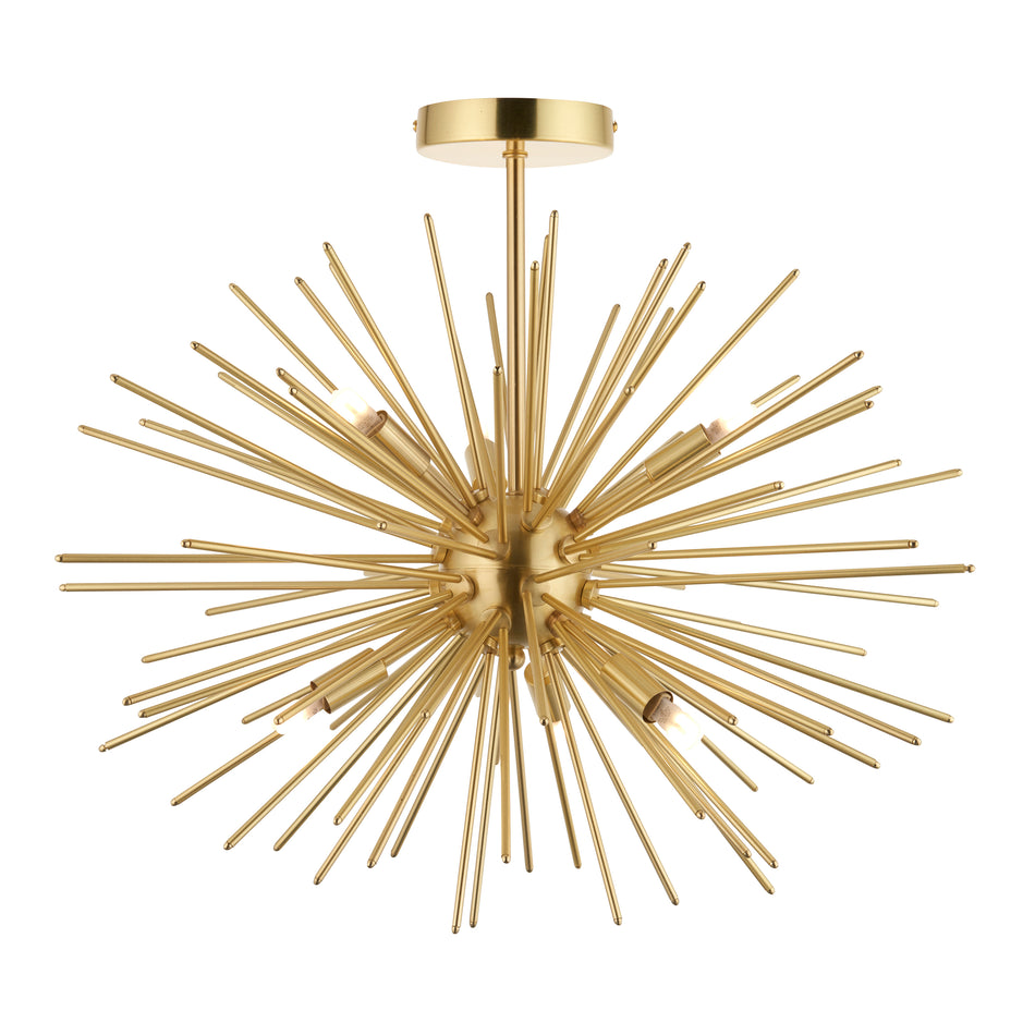 Orta 6lt Semi flush Satin brass plate